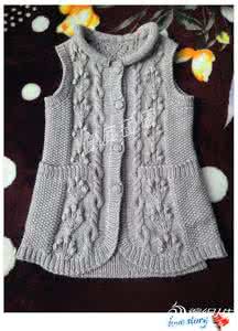 宝宝开衫背心编织教程 开衫  多元——长款开衫背心教程