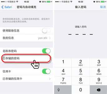 删除浏览器保存的密码 iOS8查看/删除Safari保存的网站密码