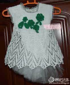爱尔兰伊甸园裙钩法 可爱的妈妈钩制(爱尔兰儿童裙)+几种钩针贴花图解