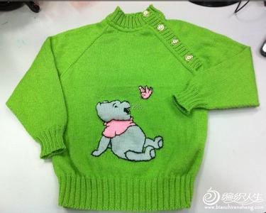 儿童毛衣小熊图案 儿童小熊毛衣教程