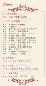 中国文化常识 55个中国文化常识知识帖！你了解多少？