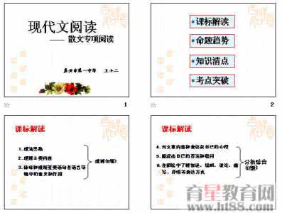 中考复习现代文阅读分类汇编300篇散文部分5