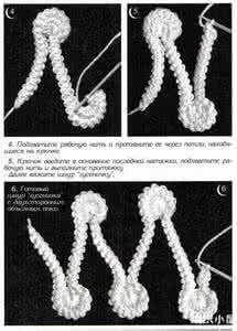 虾辫钩法图解法 虾辫花型的钩法图解