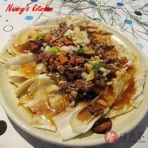 白菜蒜蓉蒸粉丝的做法 蒜蓉牛肉蒸白菜的做法|蒜蓉牛肉蒸白菜的做法图解