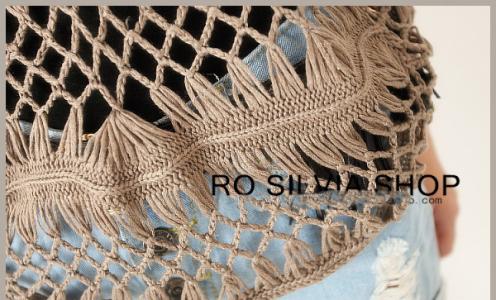 钩针围巾花样图解 大蝙蝠钩针围巾（图解）