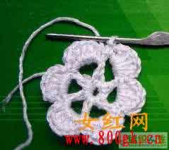 钩针编织花样详解 钩针编织教程----花及正反面两种花的微小变化