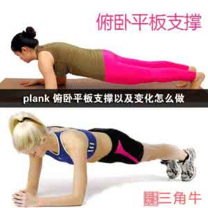 plank平板支撑图解 plank 俯卧平板支撑以及变化怎么做