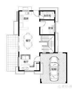 自建别墅平面图 4套田园自建别墅小户型（含平面图）