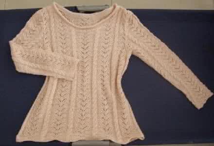 最简单的毛衣编织花样 简单毛衣编织花样图解 2款手编的毛衣(简单说明)