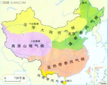 中国气候带的类型 中国的五种气候类型有哪些