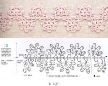 钩针花边图解大全 钩针花边(24)