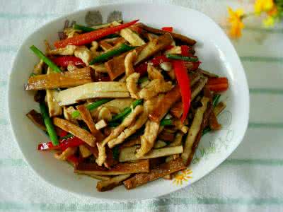 韭菜香干炒肉丝 香干炒辣椒 韭菜香干炒肉丝的做法