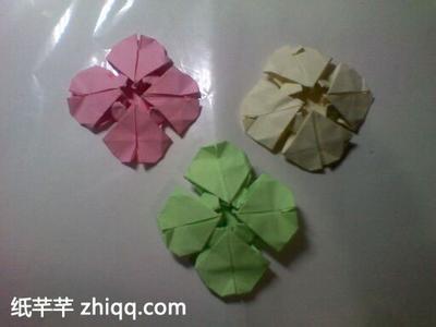 幸运四叶草折纸 折纸大全简单又漂亮 幸运四叶草的折法