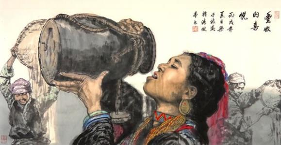 工笔人物画作品欣赏 中国人物画作品欣赏 梁平波中国人物画作品