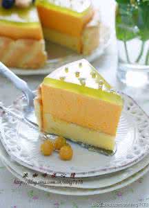 慕斯蛋糕乳酪蛋糕 乳酪胡萝卜慕斯蛋糕：用蔬菜做款适合夏天的清凉蛋糕