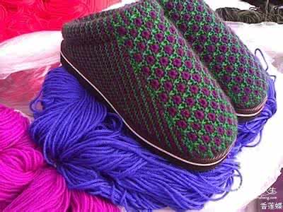 毛线海绵拖鞋编织视频 菊花毛线拖鞋【内有海绵】的编织法