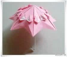 小花伞的折法 【教你折小花伞】 把关心送给你爱的人