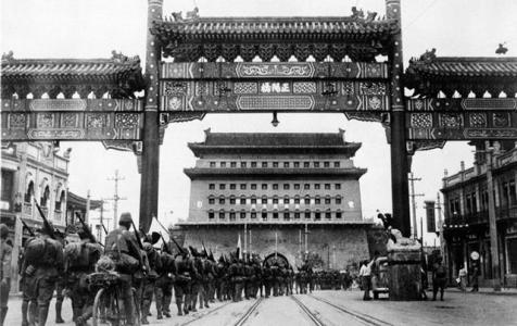 北平老照片 罕见老照片,1937年日军铁蹄之下的北平城