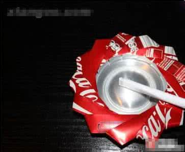 易拉罐手工制作烟灰缸 易拉罐手工制作烟灰缸 易拉罐做烟灰缸手工DIY教程