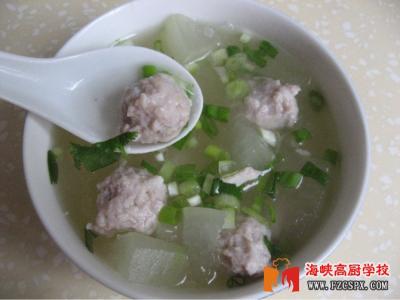 冬瓜丸子汤的做法 学做     丸子汤
