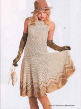 钩针编织花样5000 钩针编织----两款长裙“阡陌红尘”