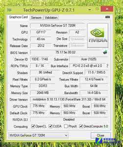 gt720m显卡参数 gt720m显卡参数 【gt720m显卡怎么样】gt720m显卡参数介绍