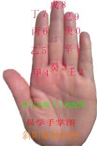 手相通天纹有仙缘 易学手掌图