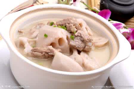莲藕补血强身汤 排骨莲藕汤(补心生血)