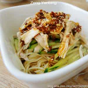 麻辣鸡丝凉面的做法 麻辣鸡丝凉面