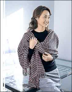 棒针披肩编织花样 棒针餐巾布----这个花样织成围巾披肩也不错