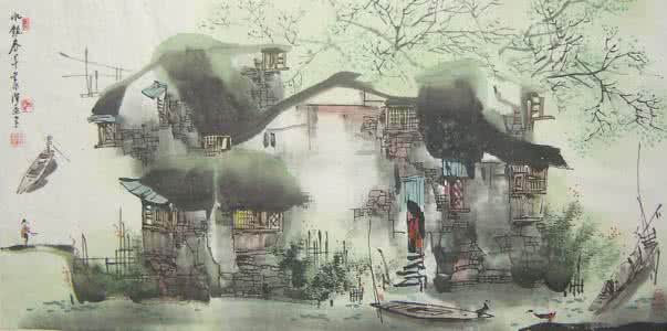 江南水乡音乐 潇湘烟雨（八幅江南水乡名画展音乐）