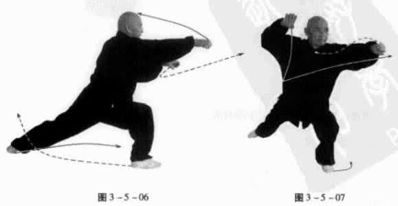 太极拳搂膝拗步 搂膝拗步 十二路鹰爪行拳第六路一到四式拗步推掌和钳子手等