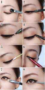 眼线液的画法步骤图解 眼线液的画法