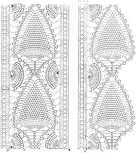 钩多款菠萝花边图案 【花样】菠萝花边
