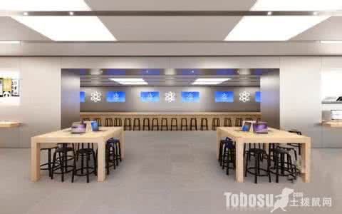苹果专卖店装修效果图 新乡苹果专卖店 新乡专卖店装修