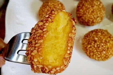 南瓜糯米丸子的做法 是叫麻团，还是叫煎堆——南瓜糯米丸子