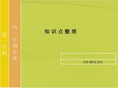 高中生物必修二课件 406张精美课件：高中生物必修一全套精品