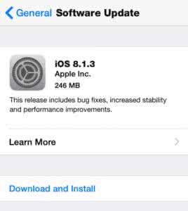 苹果软件发布流程 苹果发布iOS8.1.3更新：减少软件所需储存空间