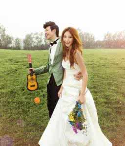 清新自然婚纱照 清新自然田园婚纱照谱写小情歌