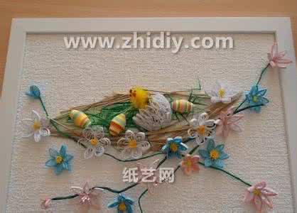 衍纸手工制作视频教程 夏意衍纸画手工制作图解教程