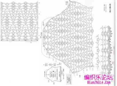 毛衣领子花边的钩法 毛衣领子、腋窝的钩法