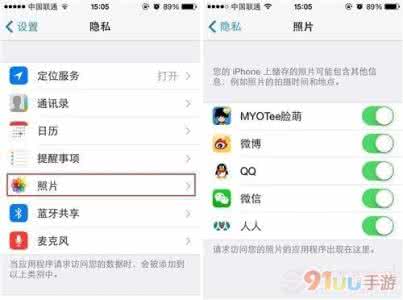 ipad限制应用访问网络 iPhone怎样限制访问照片的应用