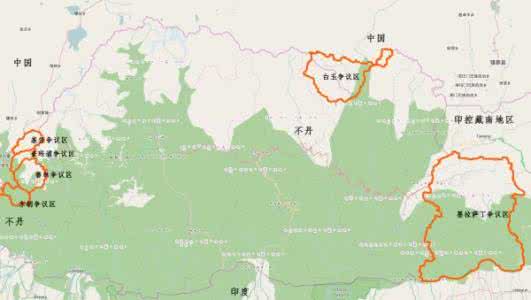 中朝边界争议地区 中不边界争议地区
