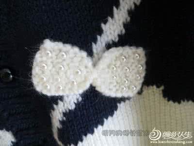 百搭实用小开衫的钩法 女装 黑白色天鹅图案的春秋百搭开衫编织教程（明月的棒针艺术）