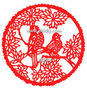 窗花剪纸图案大全 窗花剪纸图案大全之家雀迎春剪纸图案与剪纸教程