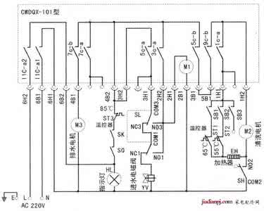 澳柯玛洗碗机 澳柯玛牌WQP4-3型家用洗碗机 _电路图