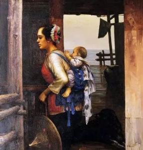 中国母亲 母亲 油画 油画《中国母亲系列》