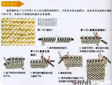 棒针提花编织技巧 棒针编织技巧----织片规格计算