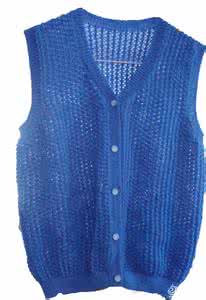 女士钩针毛衣背心图案 蓝莓--儿童钩衣背心