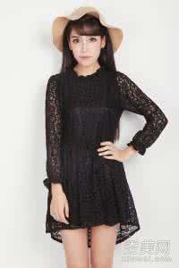 钩针编织连衣裙图解 钩针编织----黑色淑女连衣裙+白色外套